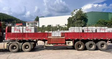 安阳 芝麻灰花岗岩地铺石出货日常