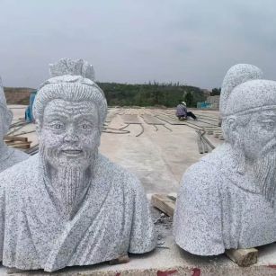 安阳 白麻花岗岩石材人物立体雕刻