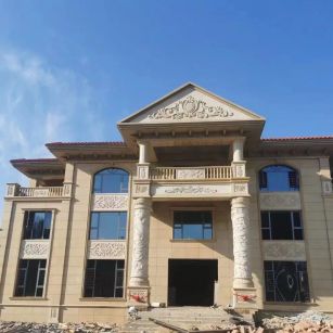 安阳 黄金麻花岗岩别墅外墙干挂