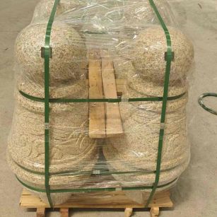 安阳 黄金麻异形定制雕花——棒棒糖挡车柱