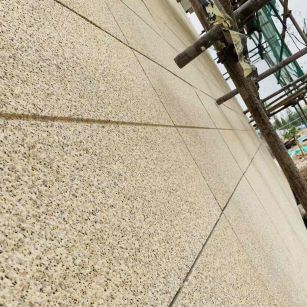 安阳 黄金麻花岗岩荔枝面外墙干挂石材效果示例