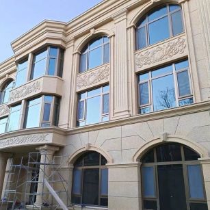 安阳 黄金麻花岗岩别墅外墙干挂