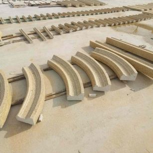 安阳 黄金麻花岗岩别墅线条