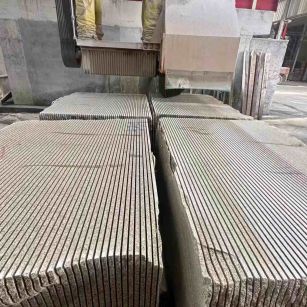 安阳 车间生产日常，黄金麻白麻花岗岩