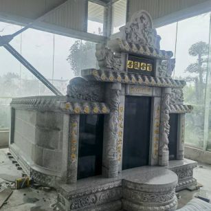 安阳 芝麻白墓碑效果展示图