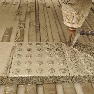 安阳 芝麻白花岗岩石材盲人石、盲道石、盲点石