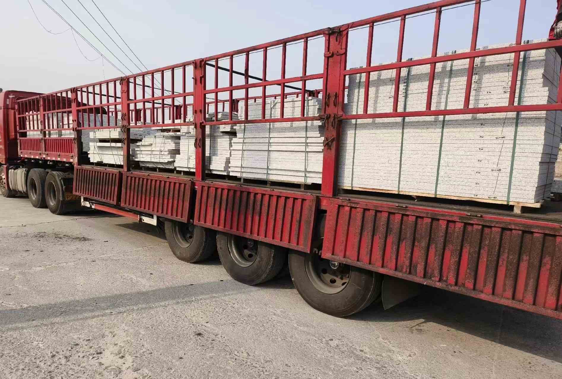 安阳 白麻荔枝面外墙干挂，工厂装车日常