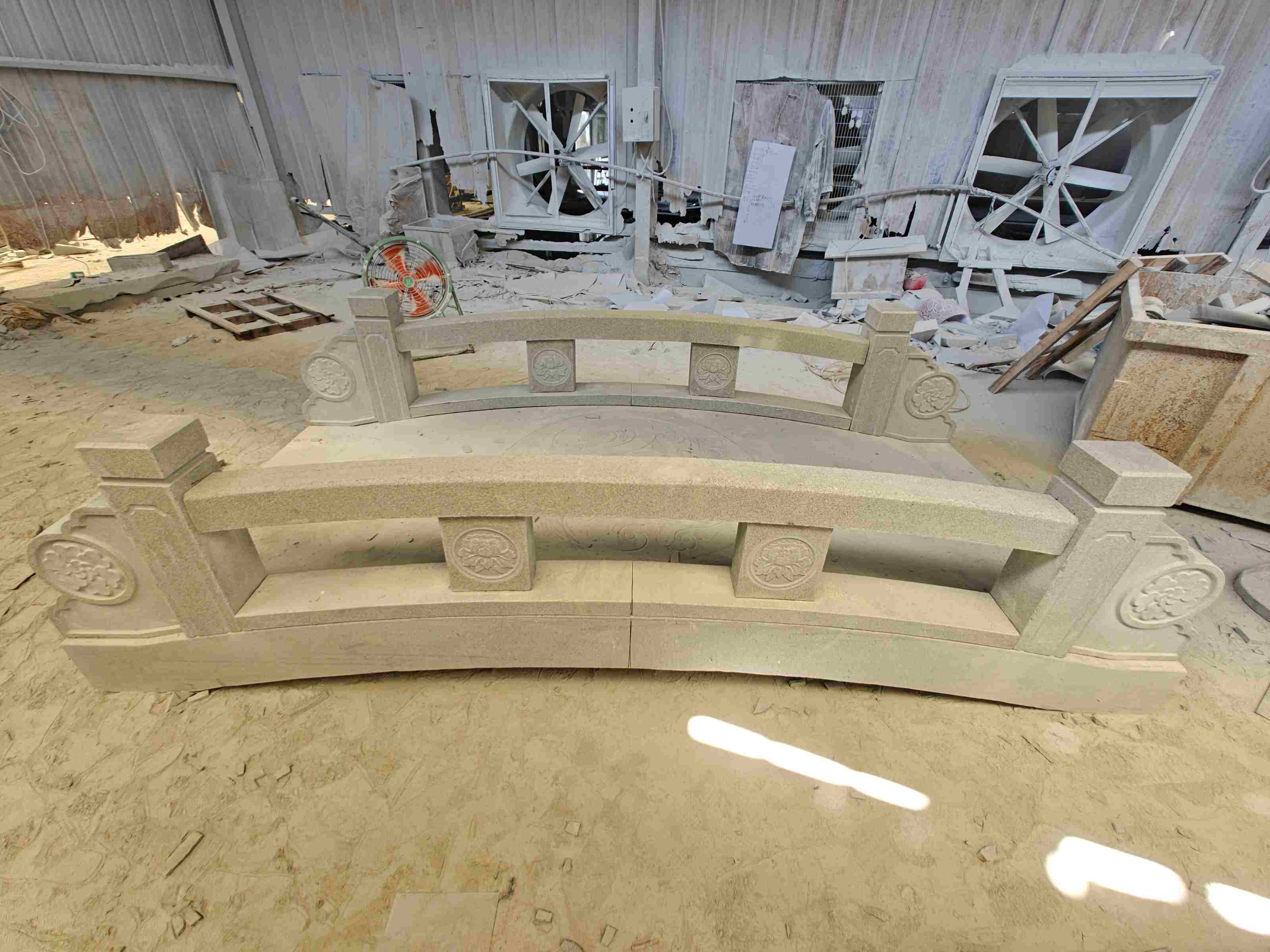 安阳 芝麻灰花岗岩异形加工-拱桥，石桥