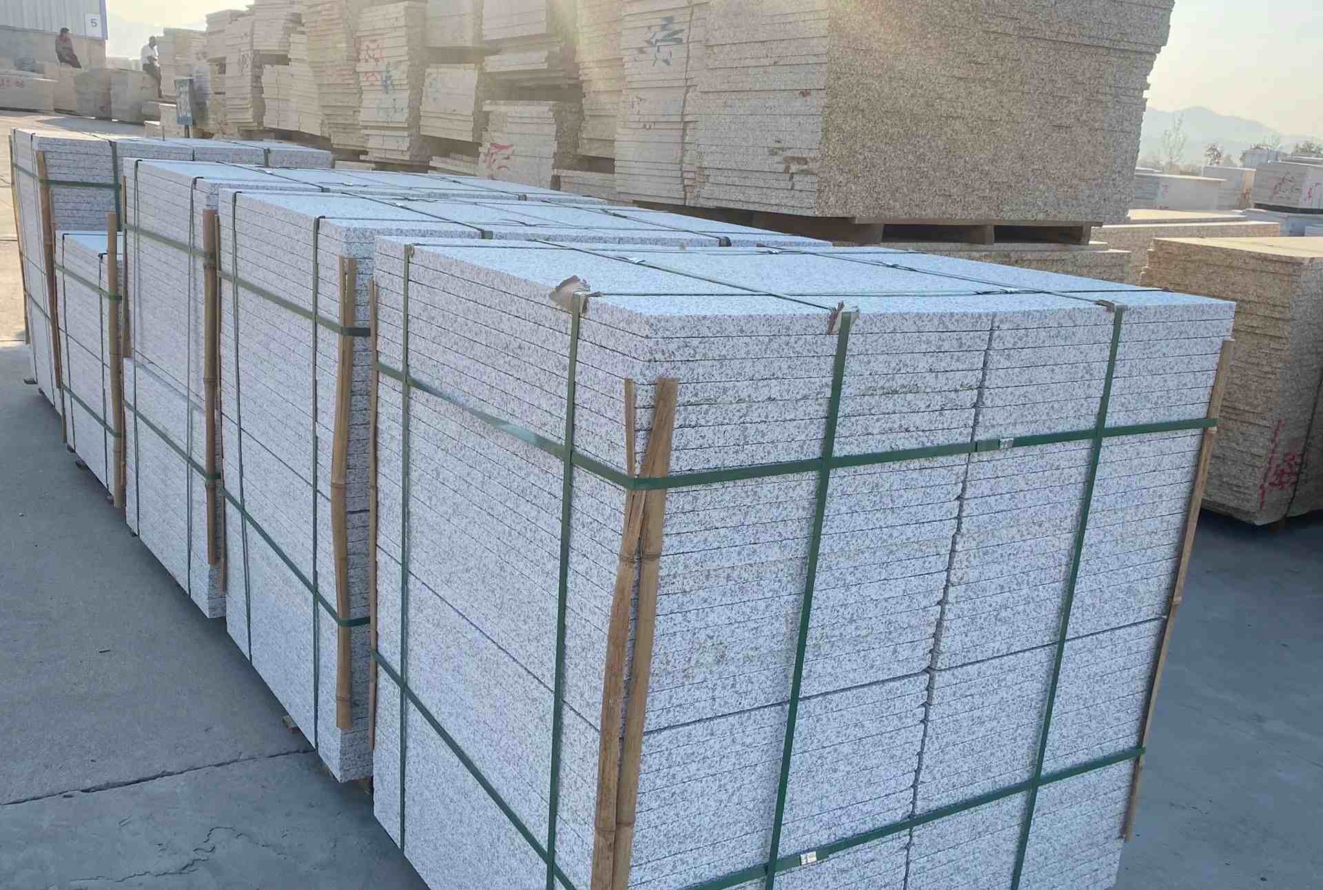 安阳 白麻花岗岩荔枝面地铺石